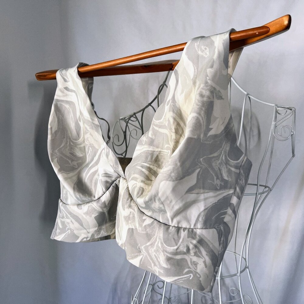 Auden White Marble Smooth Unlined Bralette